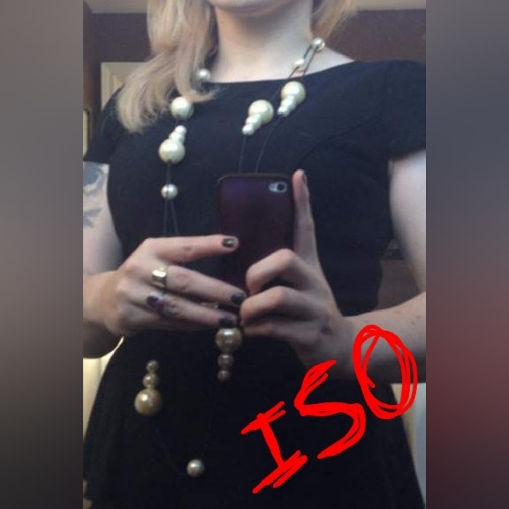 ISO this le Chateau Pearl Necklace With Black Cord